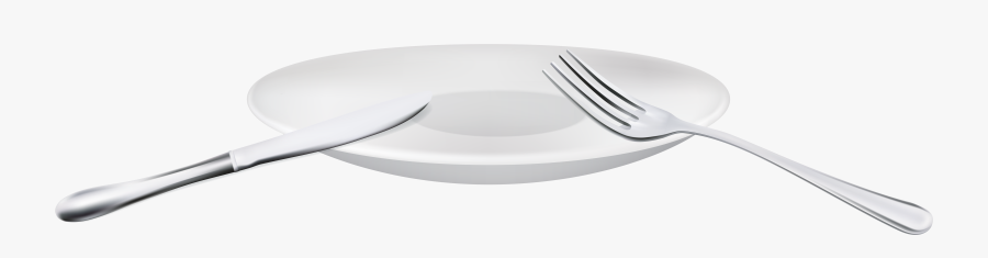 Fork Spoon And Plate Png Clipart - Ceramic, Transparent Clipart