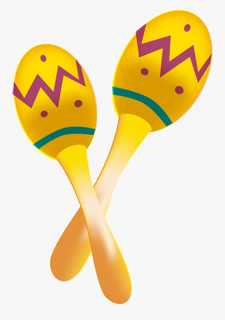 Mexican Sombrero Clipart - Maracas Png, Transparent Clipart