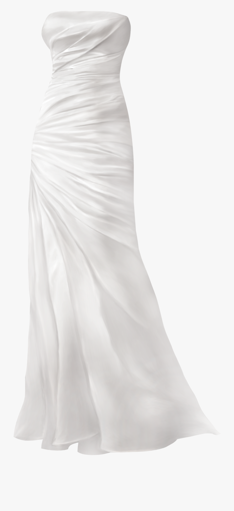 Simple Wedding Dress Png Clip Art, Transparent Clipart