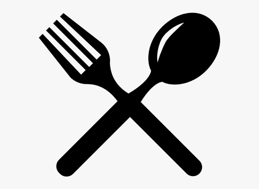Spoon Clipart Black And White - Fork And Spoon Png, Transparent Clipart