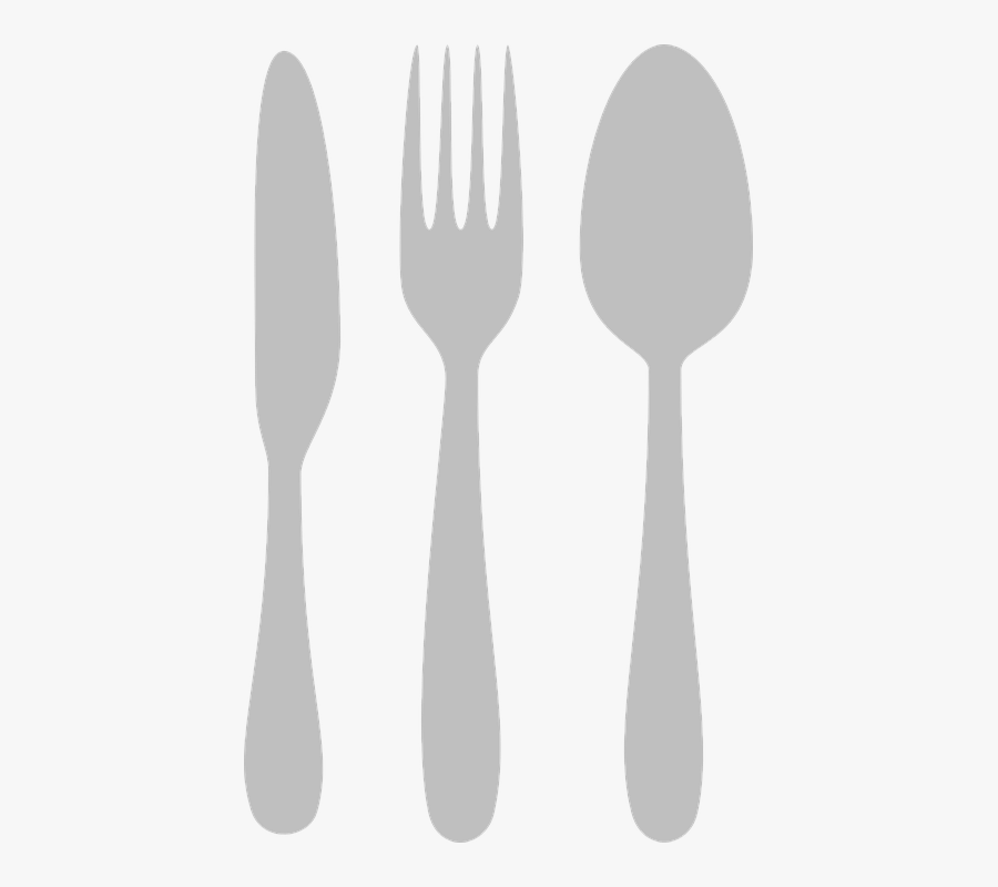Transparent Silverware Png - Silver Fork And Spoon Clipart, Transparent Clipart