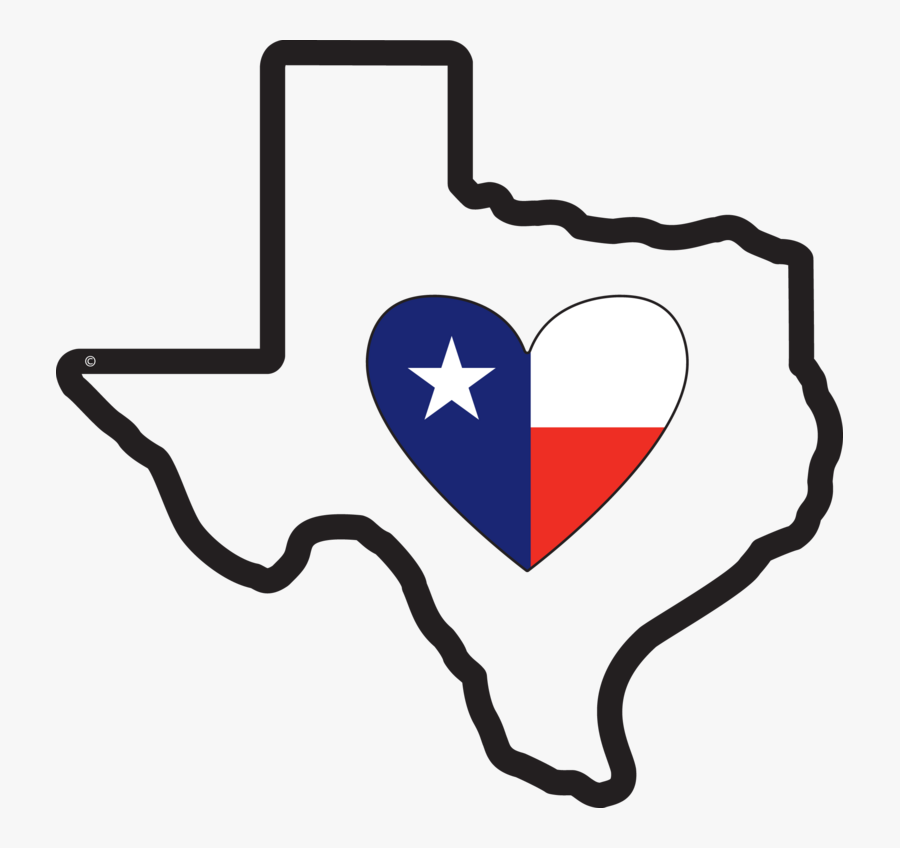 Clip Art Free State Download Nevadautah - Texas State With Heart, Transparent Clipart