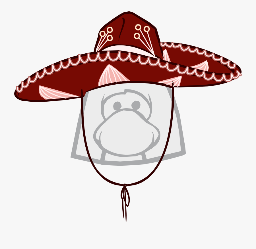 Transparent Sombrero Clip Art - Club Penguin Pinguino Mexicano, Transparent Clipart