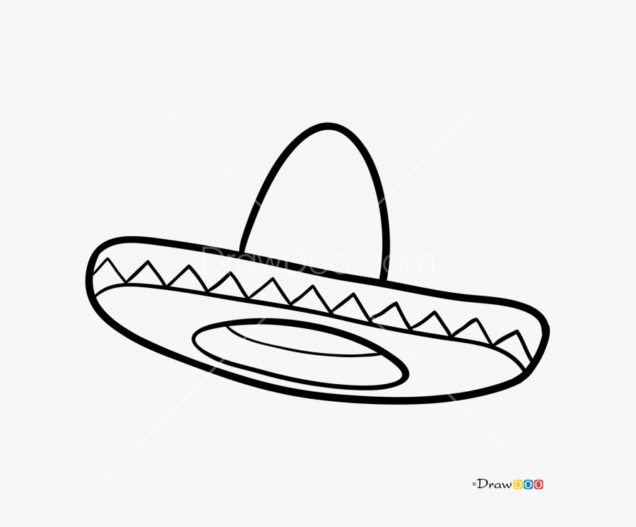 Sombrero Clipart Draw Line Art- - Sombrero Clipart, Transparent Clipart