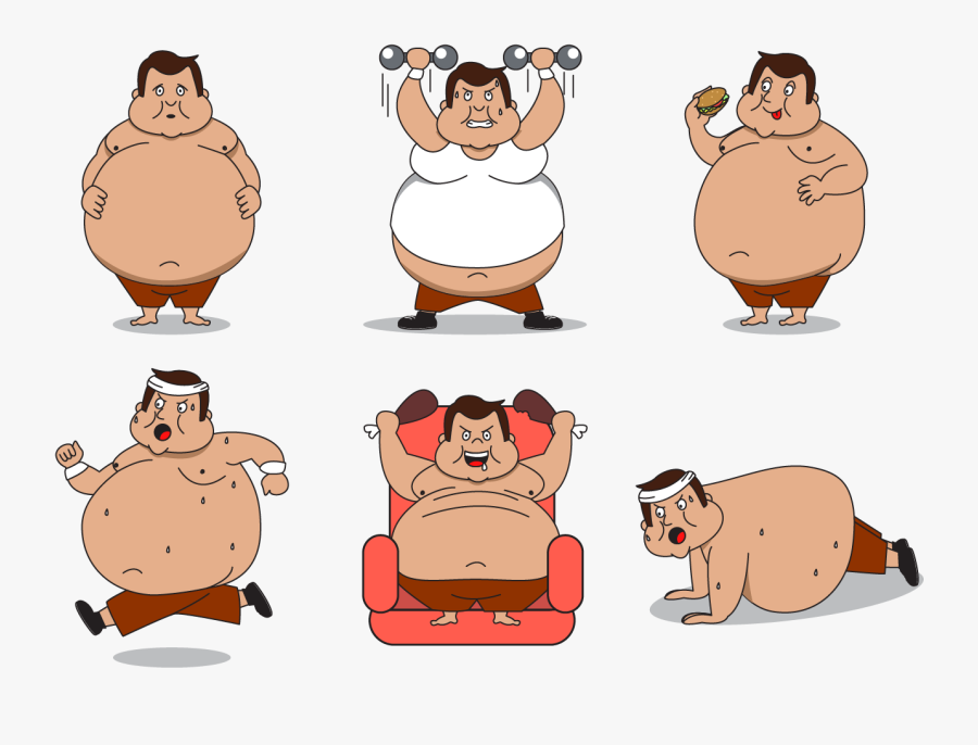 Download Fat Guy Character Vector - Fat Male Cartoon Character ...