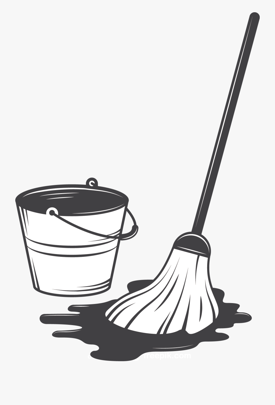 Clip Art Cleaning Tools Clip Art - Cleaning Services Drawing Png, Transparent Clipart