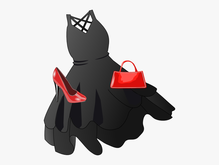 Black Dress Clip Art, Transparent Clipart