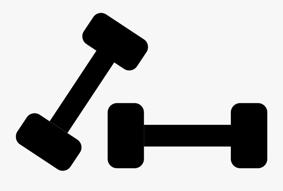 Fitness Clipart Weight - Dumbbell Weights Clipart, Transparent Clipart
