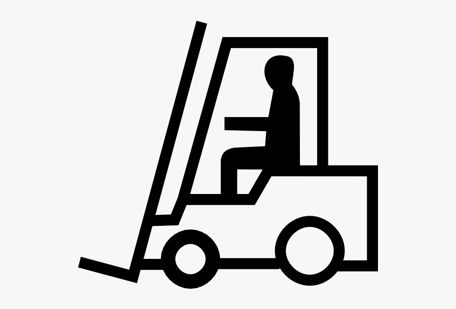 Forklift - Clipart - Clipart Forklift, Transparent Clipart