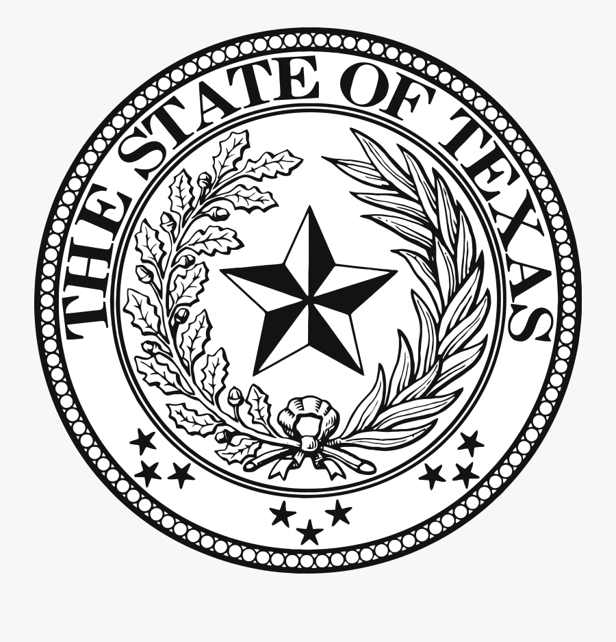 State Of Outline Drawing - State Of Texas Stamp, Transparent Clipart