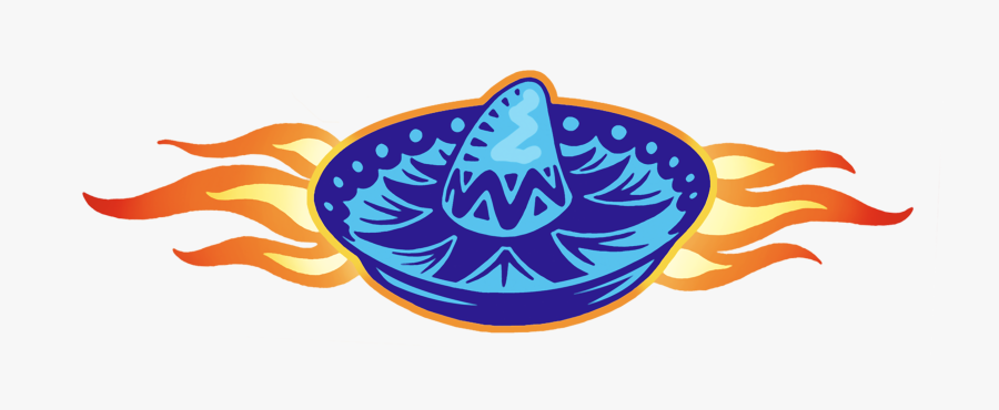 Jose's Blue Sombrero Logo, Transparent Clipart