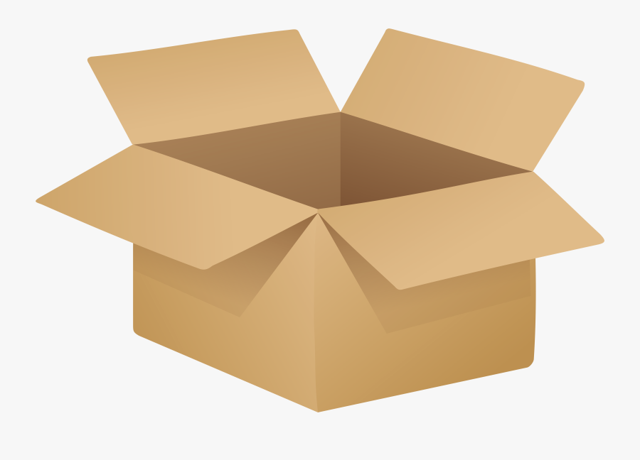 Open Cardboard Box Png Clip Art - Open Box Transparent Background, Transparent Clipart