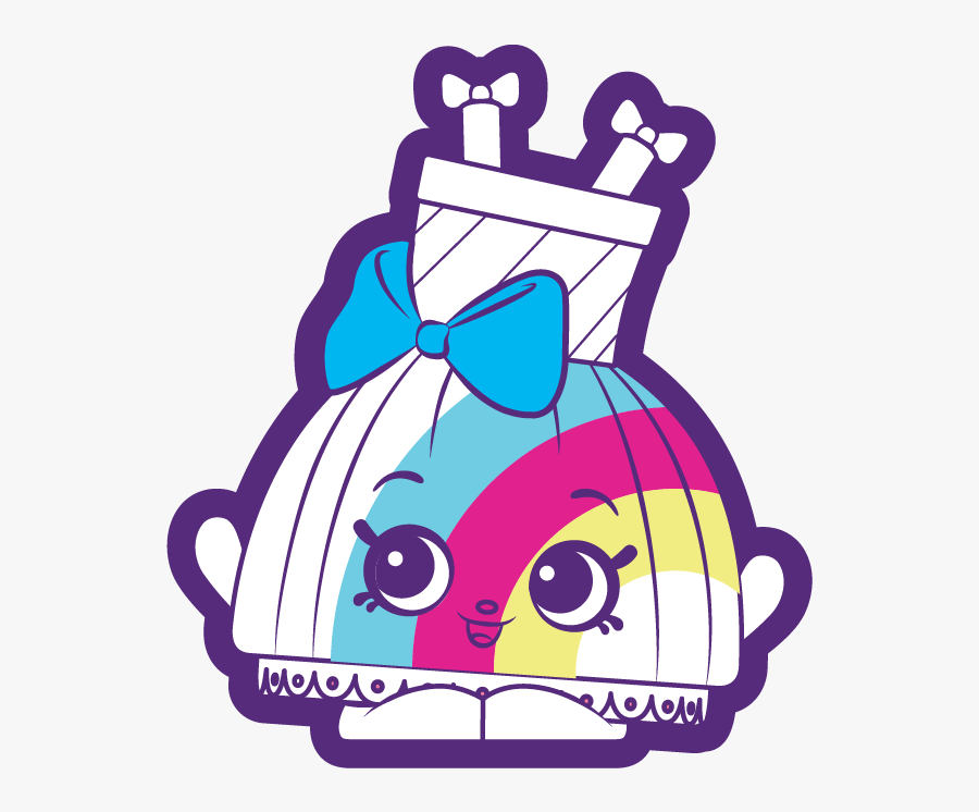 Celeste Rainbow Dress A Rare Shopkin - Shopkins Rainbow Dress, Transparent Clipart