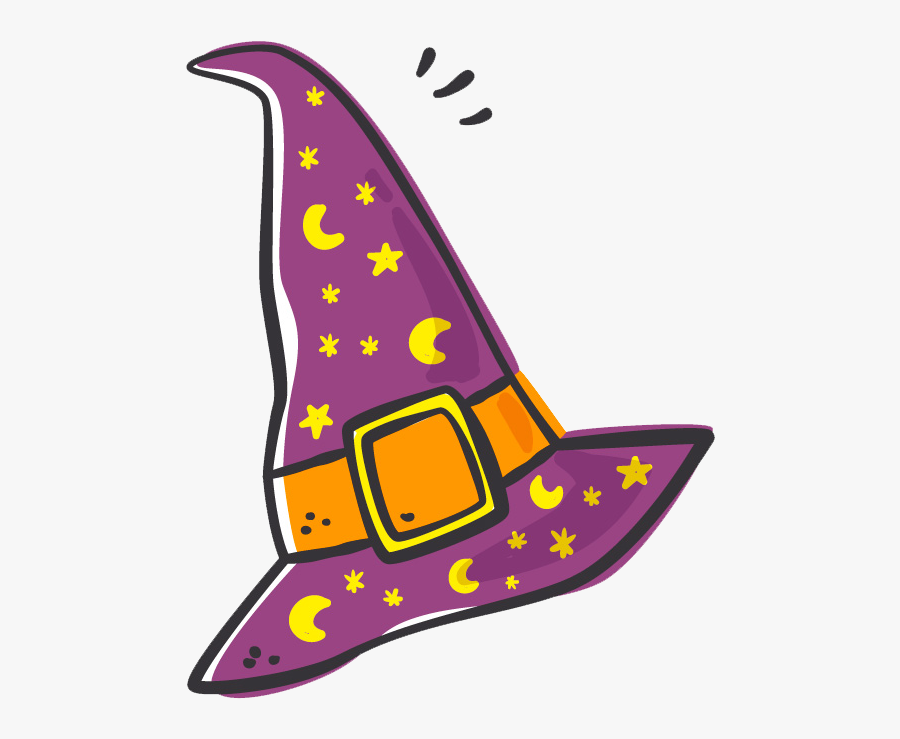 #sombrero #bruja #halloween #happyhalloween #cute #kawaii - Sombrero Bruja Png Dibujo, Transparent Clipart