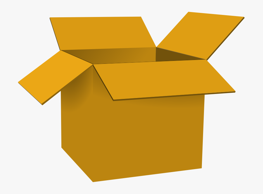 Gold Open Box Clipart - Box Clipart, Transparent Clipart