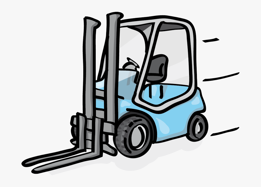 Forklifts For Rent Industrial Stacker Blackforxx - Forklift Cartoon, Transparent Clipart