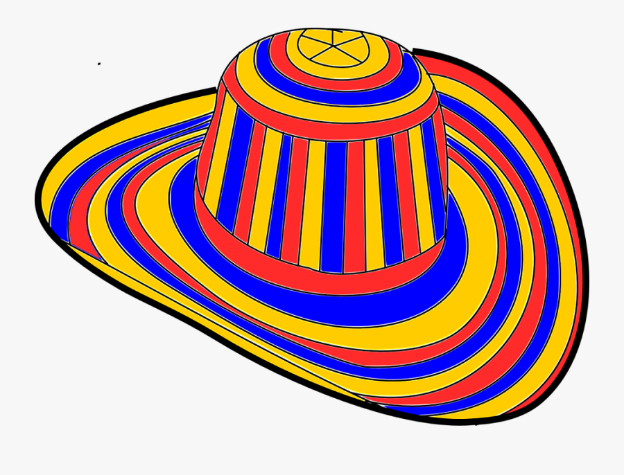 Sombrero Voliado &quot - Colombia Sombrero Png, Transparent Clipart