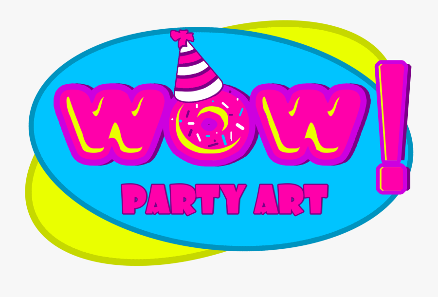 Wow Party Art, Transparent Clipart