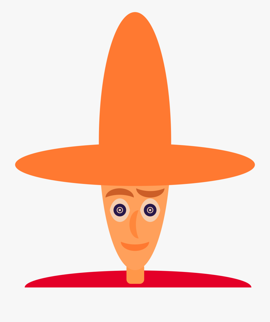Sombrero,headgear,orange, Transparent Clipart