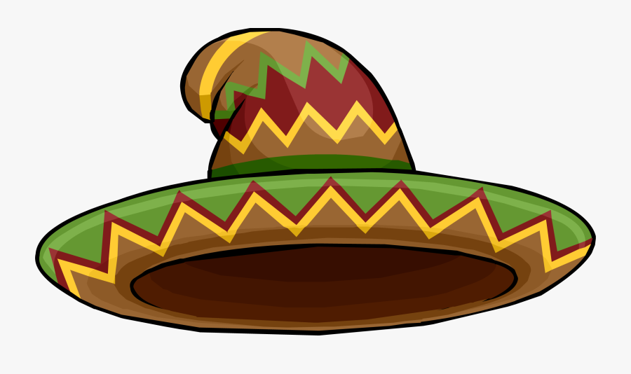 Orange Pufflelicking Sombrero Png- - Gorro De Mexicano Png, Transparent Clipart