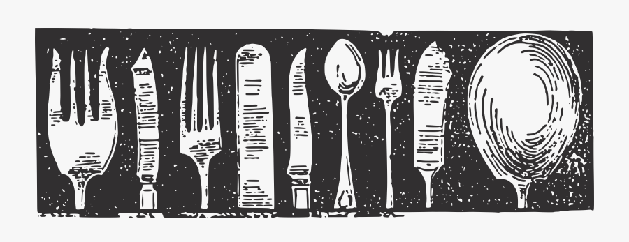 Clipart - Cubiertos Dibujo Png, Transparent Clipart