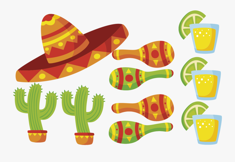 Maracas Clipart Cinco De Mayo - Letreros Para Fiestas Mexicanas, Transparent Clipart