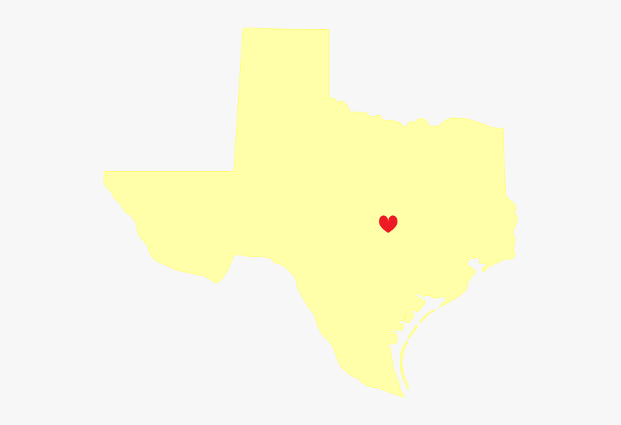 Pale Yellow Texas Hear Large Svg Clip Arts - Texas Pop Art Map 2, Transparent Clipart