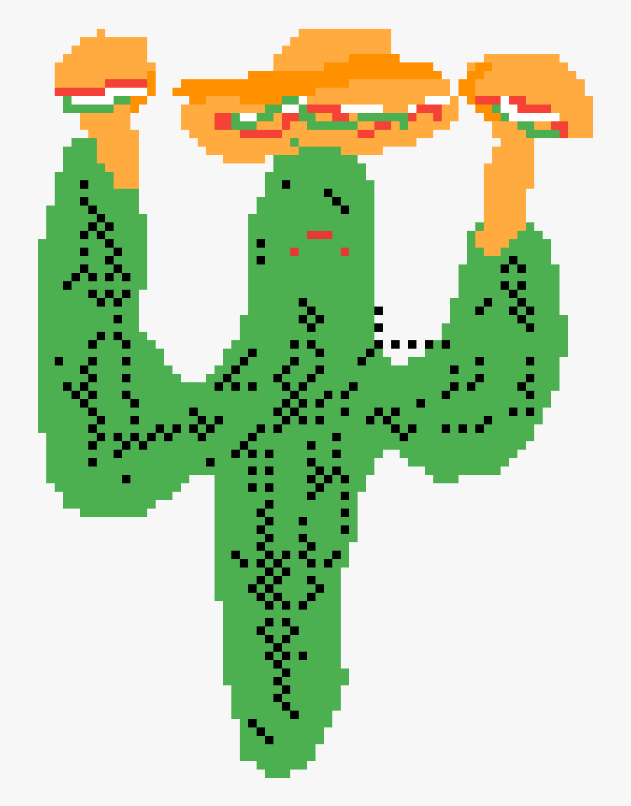 Cactus With A Sombrero And Maracas, Transparent Clipart