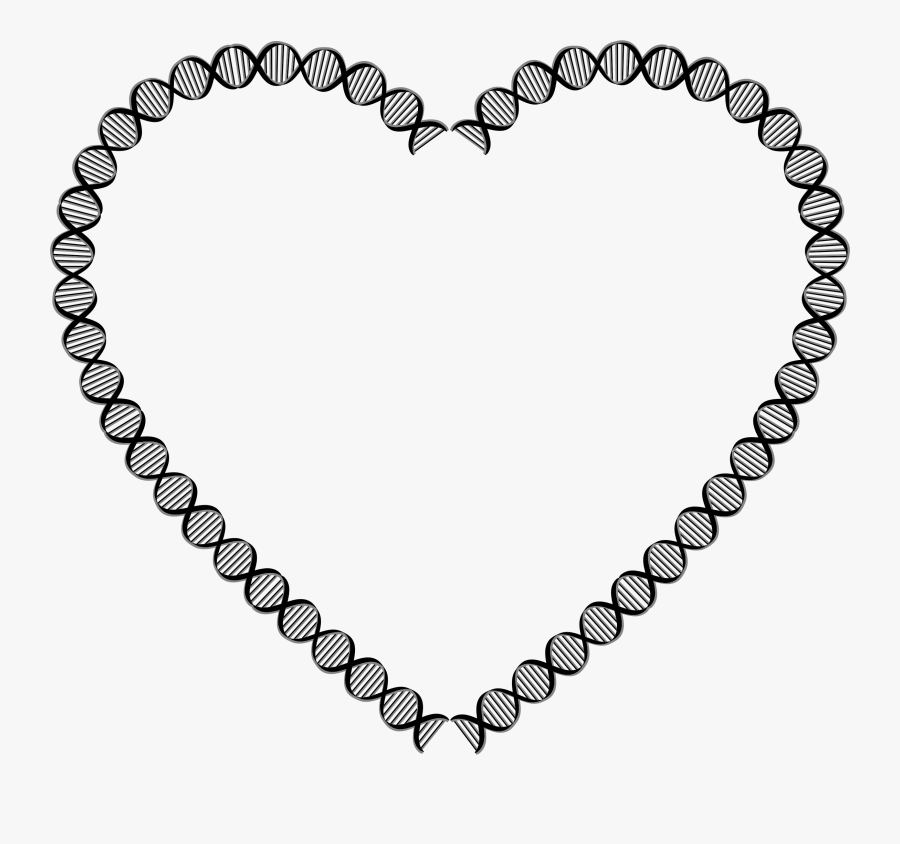 Dna Heart Clip Arts - Vintage Heart Frame Png, Transparent Clipart
