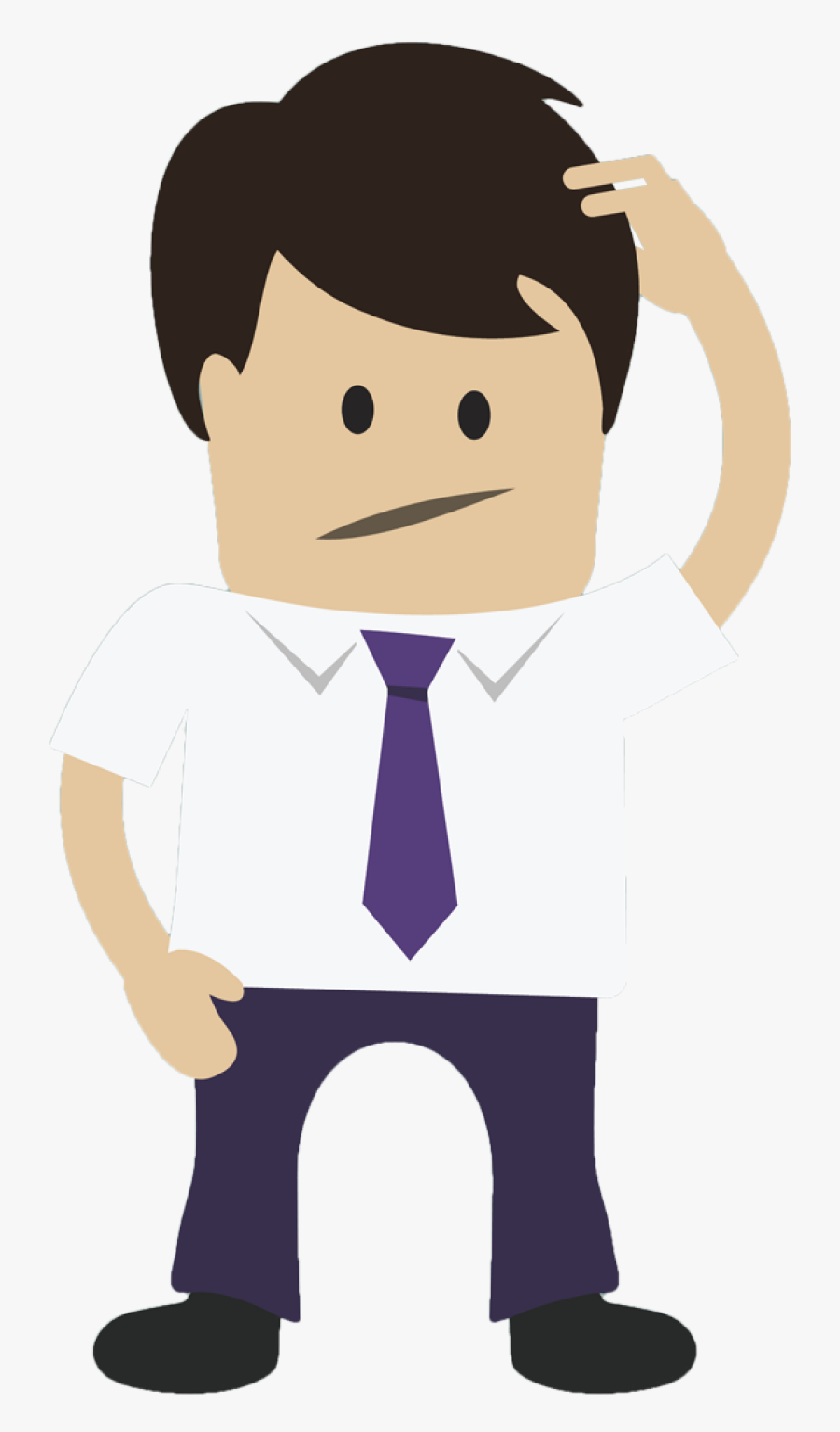 Faq Little Man Faq Little Man - Confused Person Png Clipart, Transparent Clipart