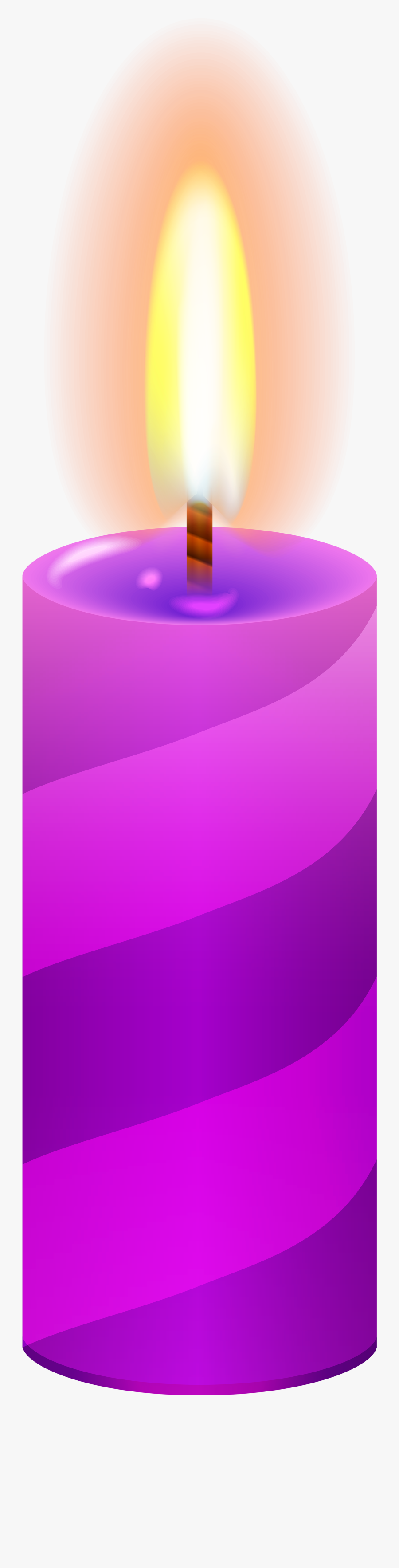 Candle Clipart Png - Violet Candle Clipart, Transparent Clipart