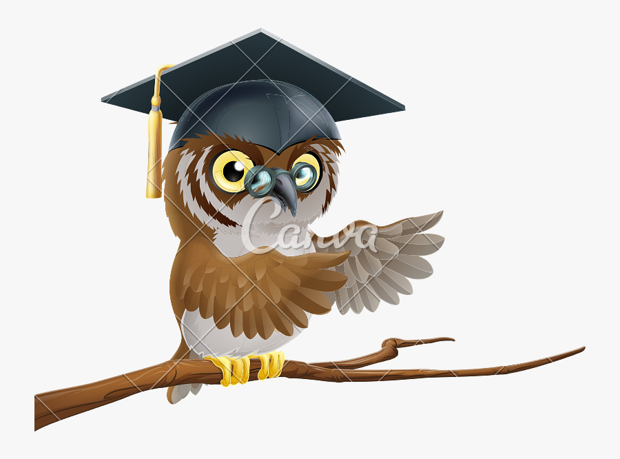 Owl Graduate Or Teacher Icon - Buhos De Graduacion Png, Transparent Clipart