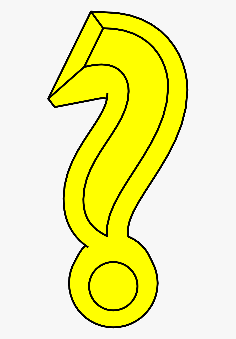 Clipart Question Mark Direct Front View Clipart, Transparent Clipart