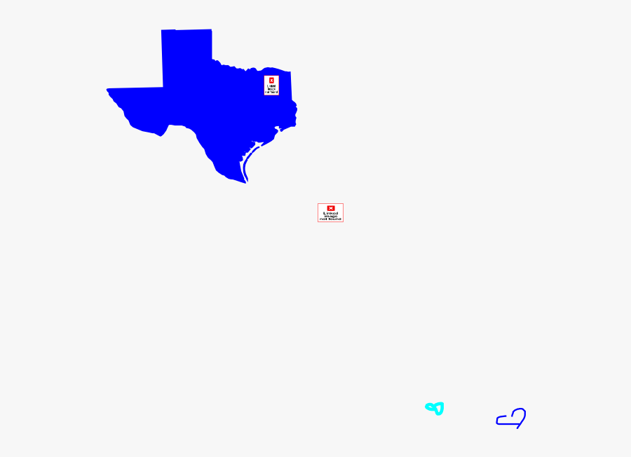 Texas Culture Map, Transparent Clipart