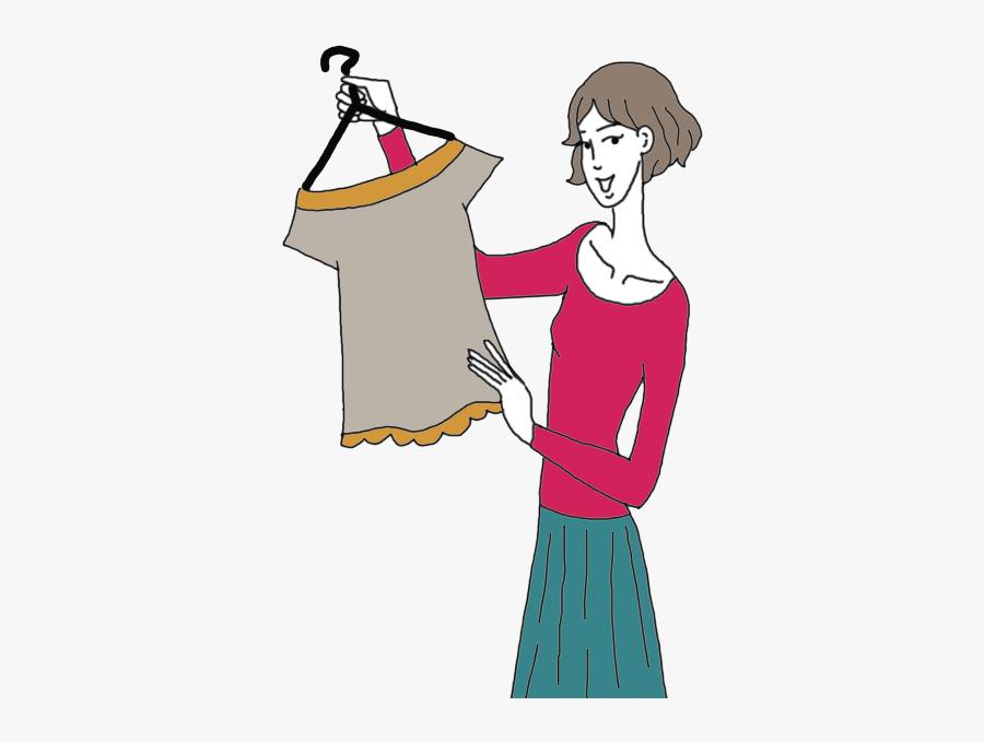 Buying Clothes Dream Dictionary - Cartoon Shopping For Clothes, Transparent Clipart