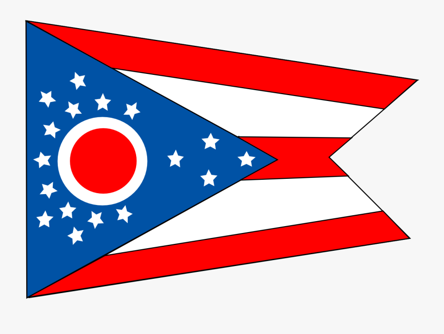 Area,text,flag - Ohio State Flag, Transparent Clipart