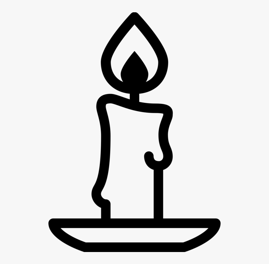 Clip Art Candle Clipart Black And White - Candle Black And White Clipart, Transparent Clipart