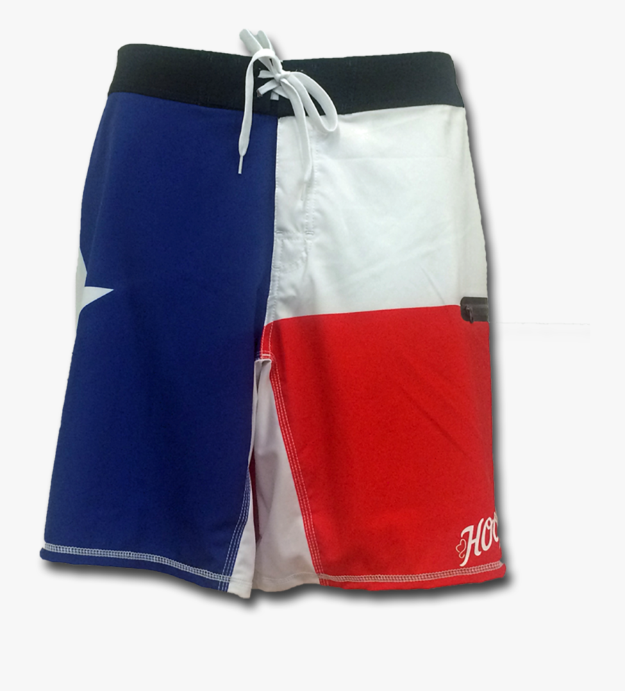 Texas Clipart Flag - Board Short, Transparent Clipart