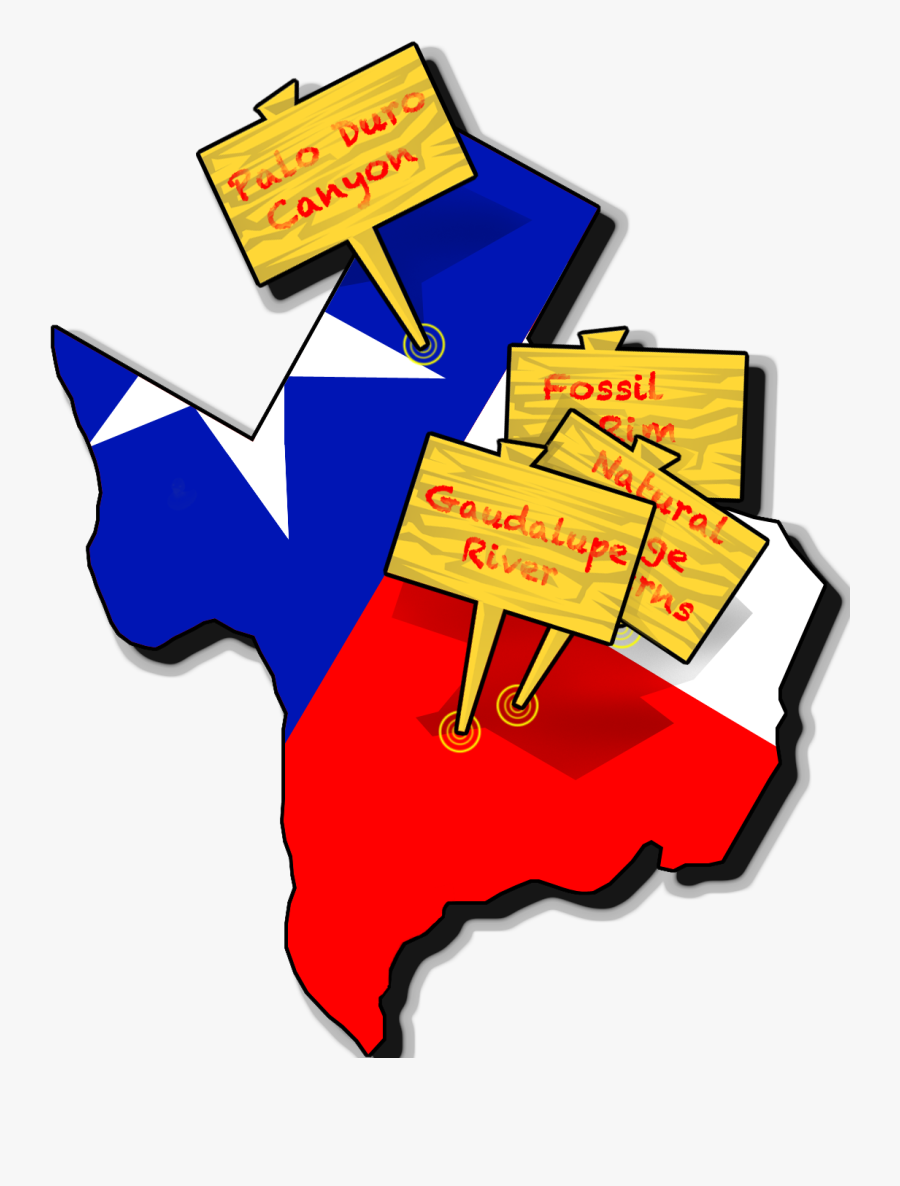 Transparent Map Of Texas Clipart - Road Trip To Texas Clip Art, Transparent Clipart