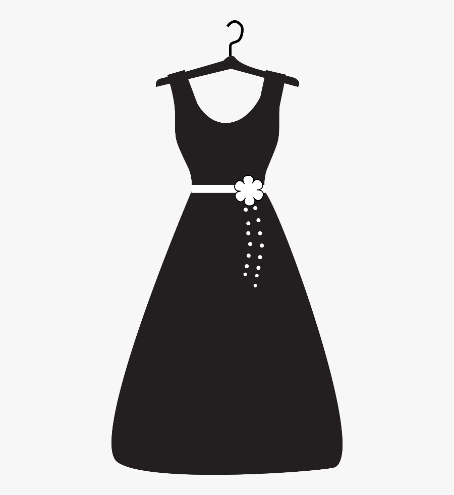 Dress Silhouette Png - Dress On Hanger Clipart, Transparent Clipart