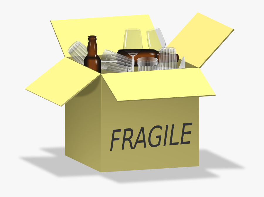 Fragile, Glass, Box, Dtantys Daiktai, Stiklinäs, Tauräs - Fragile Clipart, Transparent Clipart