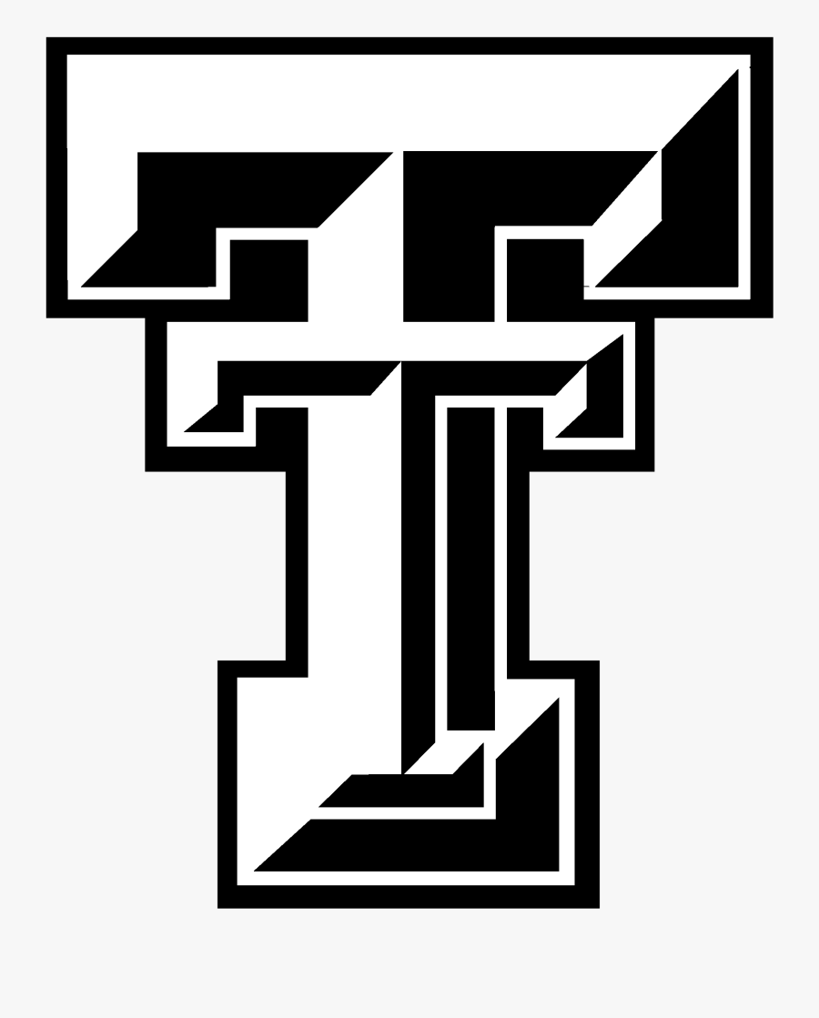 Texas Clipart Svg - White Texas Tech Logo, Transparent Clipart