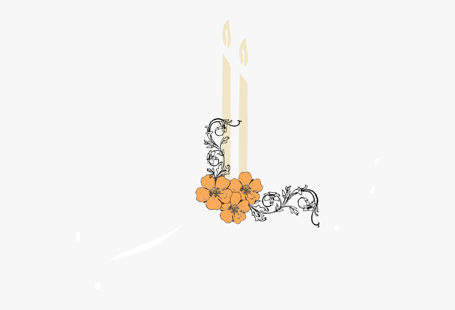 Candle Flower Clip Art At Clker, Transparent Clipart