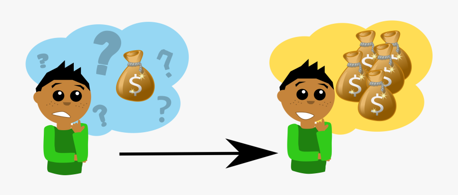 Clipart Money Question - Money Bag Clip Art, Transparent Clipart