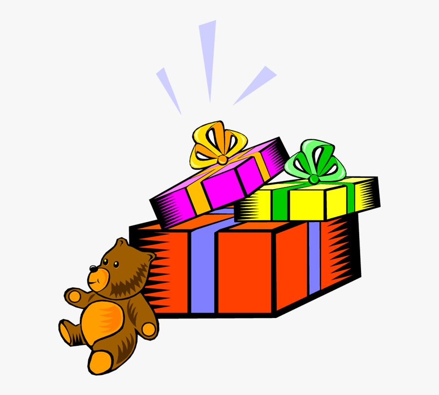 Pick Up Toys Clipart For Kids - Cartoon Christmas Presents Gif, Transparent Clipart
