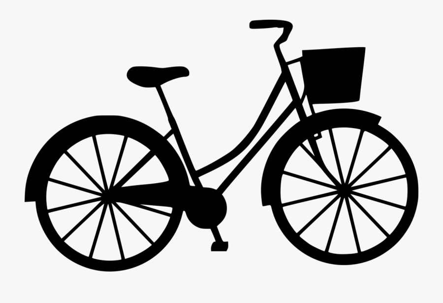 Bicycle With Basket - Clip Art Bicycle, Transparent Clipart
