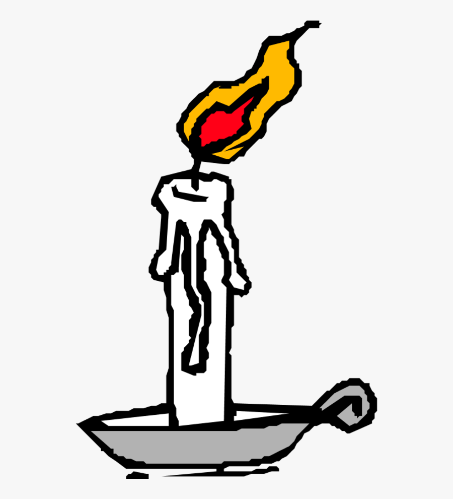 Burning Candle - Wax Clipart, Transparent Clipart
