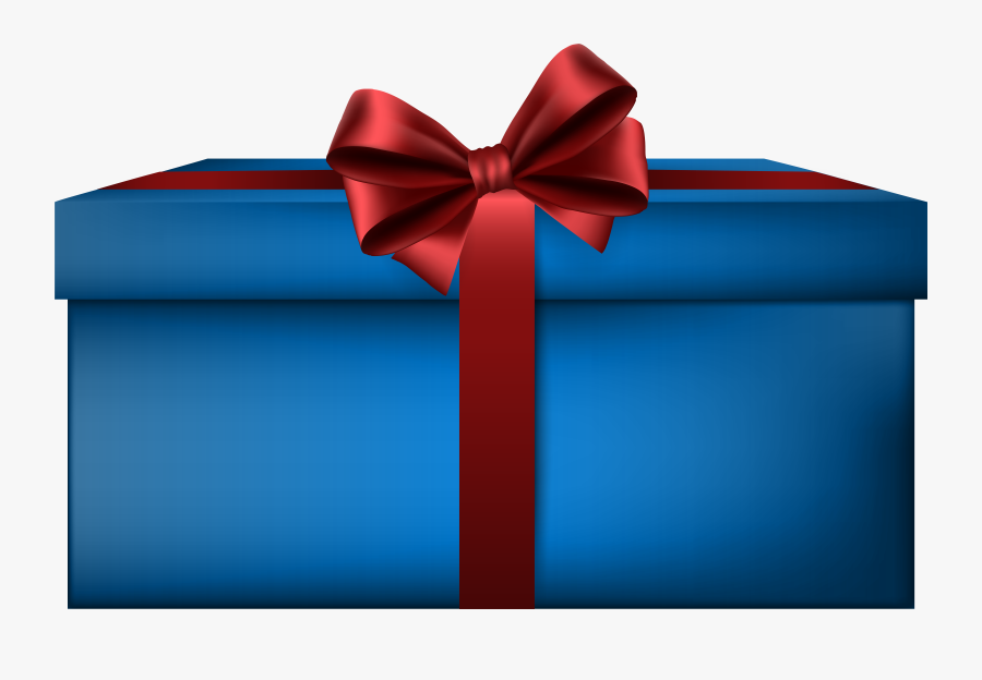 Elegant Blue Gift Box Png Clip Art Imageu200b Gallery - Red And Blue Gift, Transparent Clipart