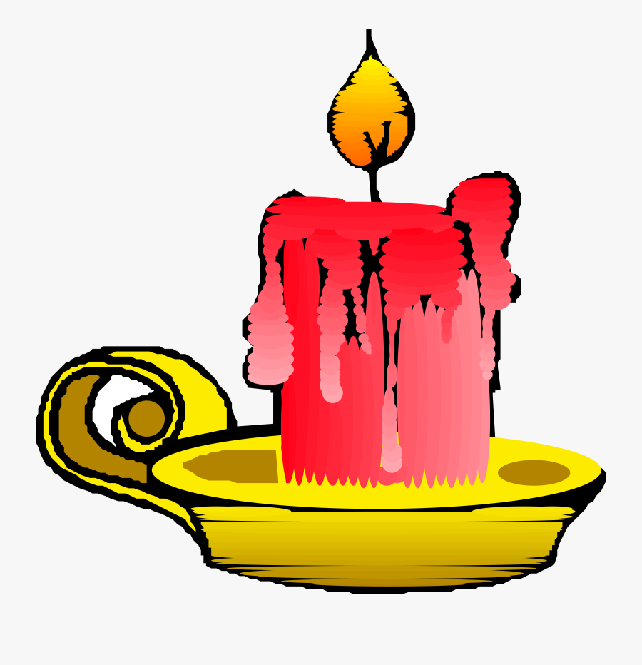 Candle Clipart Thick - Candle Clip Art, Transparent Clipart