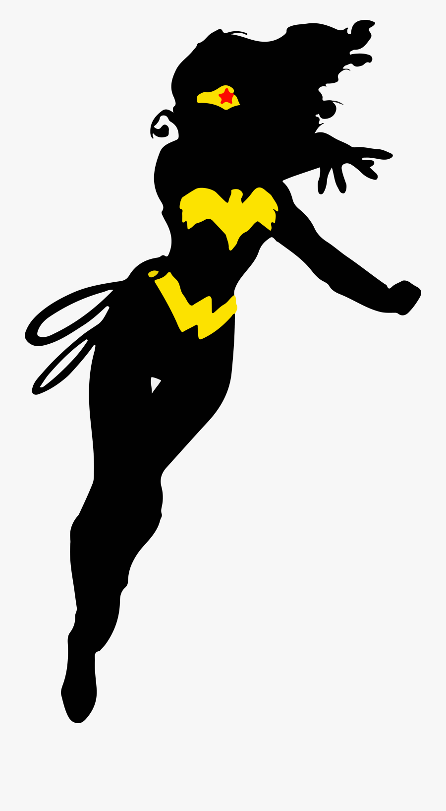 Diana Prince Themyscira Art Superhero Female - Silhouette Wonder Woman Vector, Transparent Clipart